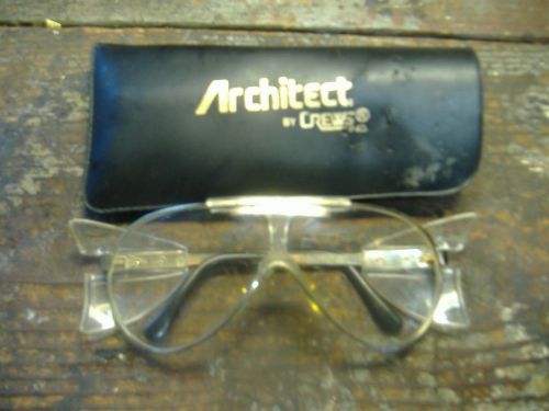 Vtg Crews Foreman Aviator Safety Glasses Electrician Engineer Architect 70&#039;s 80s