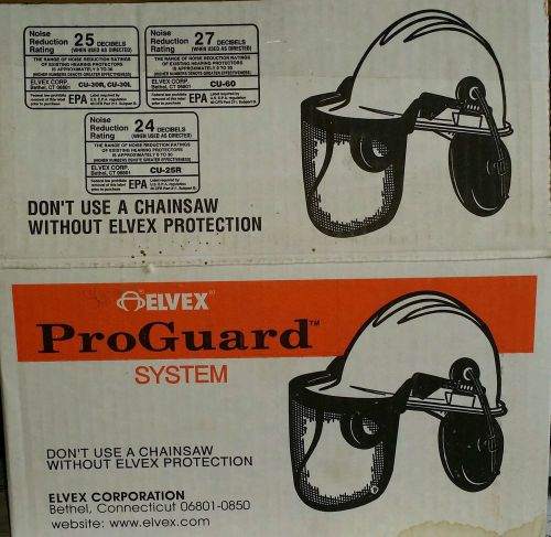 ELVEX PROGUARD System CU-30R Head Protection w/Earmuffs &amp; Ratcheting Headband