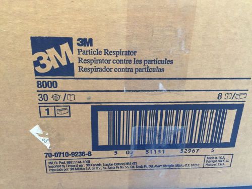 New (6 Cases) 3M 8000 N95 Particle Respirator dust mask 1440 masks - Free Ship