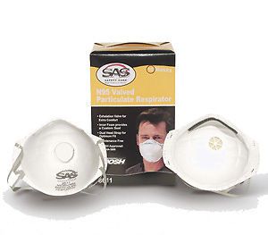SAS Safety 8611 N95 Valved Particulate Respirator Mask (10/bx)
