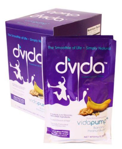 d&#039;Vida VidaPump+ (Banana+Peanut Butter), Box of 7 - 2.26Oz Individual Packets