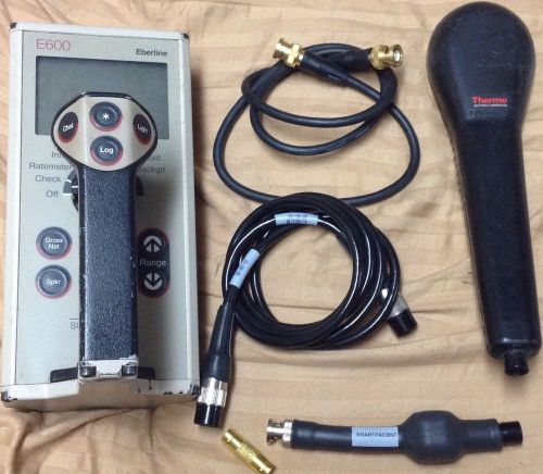 Eberline E600 Geiger Counter With SHP-360 Pancake Probe, Smart Cable, + SmartPAK