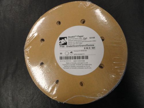 3M HOOK IT 8&#034; P180 SANDING DISC / PAPER 236 U 53108 QTY 50 MARINE BOAT