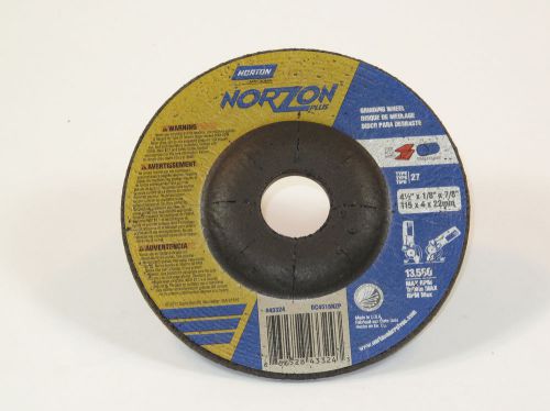 1 lot of 25 - Norton 4-1/2&#034;x1/8&#034;x7/8&#034; type 27 grinding wheels  pt# 43324 (#1098)