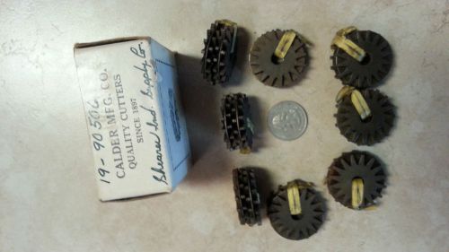 No. 0 Huntington Grinding Wheel Cutters - 8 sets - by Calder - New Old Stock