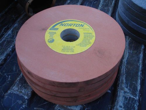 Norton grinding wheels 7 x 1/2 x 1 1/4 3600 rpm lot of 5 for sale