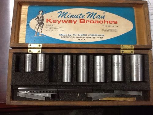 Dumont minute man no. 10 broach set with plain bushings. ( incomplete set ) for sale