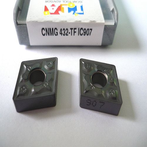 New iscar cnmg 432-tf(cnmg 120408-tf) ic907 carbide inserts 10pcs for sale