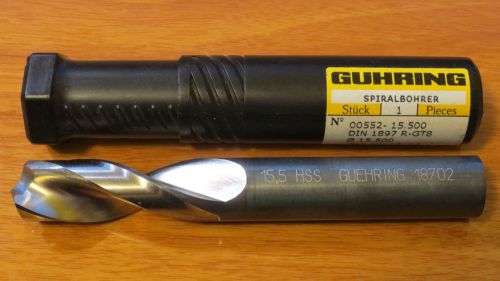 Guhring 15.5mm HSS - Screw Machine Drill - 9005520155000 List# 552