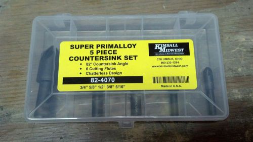 Kimball Midwest Super Primalloy 5 piece Countersink Set  82-4070