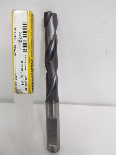 Kennametal b225f-hp series, 11.40mm, tialn solid carbide drill bit for sale