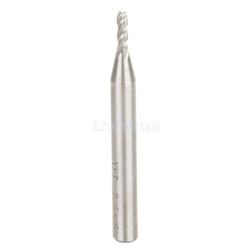 Hss 4-flute dia. 2.5mm end milling cutter 50 high speed steel full grinding tool for sale