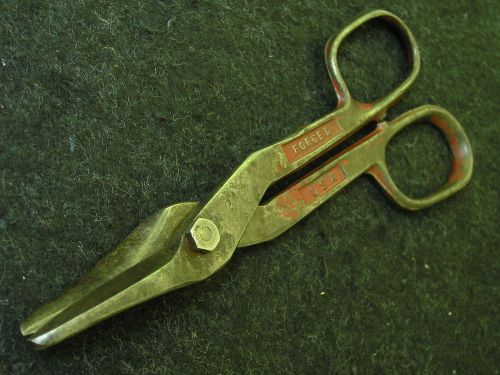 VINTAGE 10&#034;  P &amp; C 1310 TIN SNIPS FORGED STEEL CUTTERS TINNER SHEARS  DUCKBILL