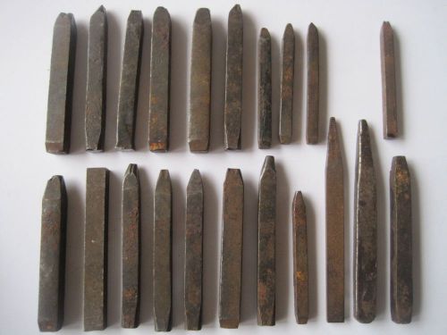 Vintage machinist punch stamps, 21 total, machinist tools for sale