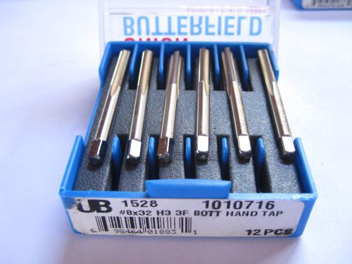 New 12 Piece UB 8-32 H3 Bottom Taps 3 Flute Made In Usa Qty 12