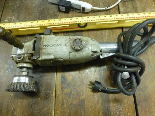 Vintage Tool Rockwell Model 7958 Type 2 &amp;&#034; Extra Heavy Duty Grinder Working