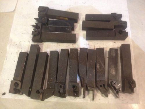 Mixed Lot Damaged Lathe Tool Holders With 3/4&#034; Tall Shank. They All Need Repair