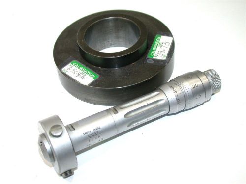 Brown &amp; sharpe tesa intrimik inside micrometers 35-40mm w/case &amp; master for sale