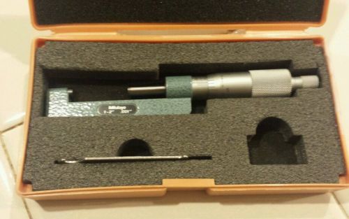 1-2&#034; MITUTOYO HUB MICROMETER , EXCELLENT CONDITION!! **FREE SHIPPING**