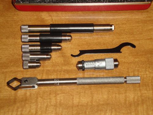 Starrett tubular id inside micrometer set no 823a w/ case for sale