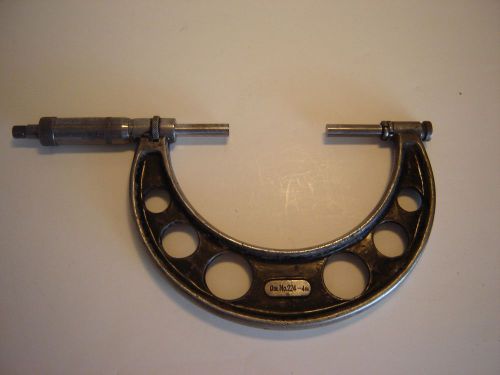 Vintage STARRETT CO. Precision Micrometer No. 224 - 4in  (2-3&#034;)