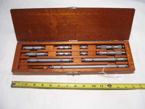 Lufkin End Measuring Rod Set , NICE CLEAN Machinist / Toolmaker Set, USA