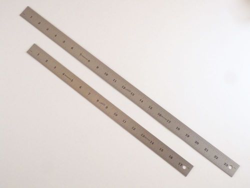 18&#034; and 24 &#034; 4r (1/18, 1/16, 1/32, 1/64) stainless steel machinist ruler / rule for sale