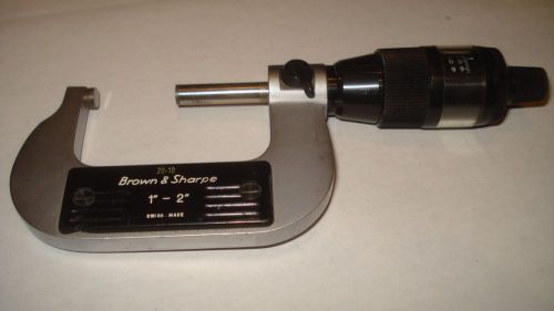 BROWN AND SHARPE 2 IN DIGIT-MIKE NO. 599-20-10 DIGITAL MICROMETER CARBIDE FACES