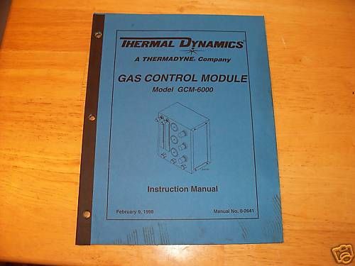 Thermal Dynamics GCM-6000 instruction manual