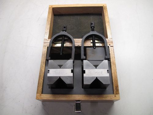 Mitutoyo 181-904 v blocks &amp; clamps set 2 inch, machinist vblock for sale