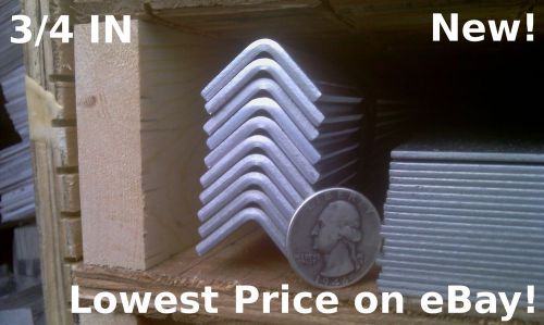 Aluminum angle 3/4 x 3/4 x 48 in, 1/8 in thick, new!, .75in, usa! for sale
