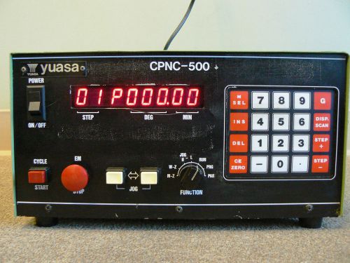 Yuasa CPNC-500 Control Box Controller with Manual for Indexer Rotary Table.