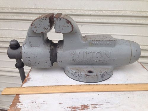 WILTON VERY LARGE 4 INCH JAW MACHINIST VISE  WORKS WELL Non Swivel #101157