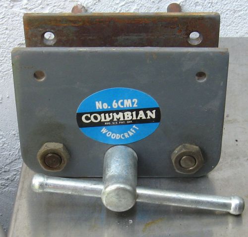 Columbian 6 cm 2  woodworking bench vise      excellent for sale