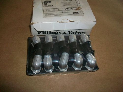 10pc parker 6-4-cbz-a male elbow 3/8 tube x 1/4 npt  new for sale