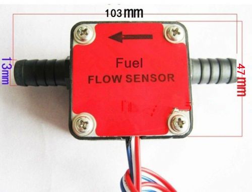 NEW 50pcs 13mm Gear flow sensor Liquid Fuel Flow Sensor Counter diesel gasoline