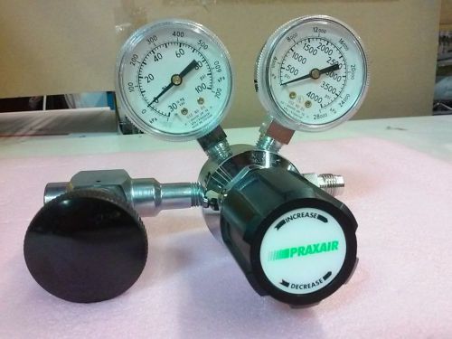 Controls corporation praxair 3022331-320 pressure regulator with 2 gauges for sale