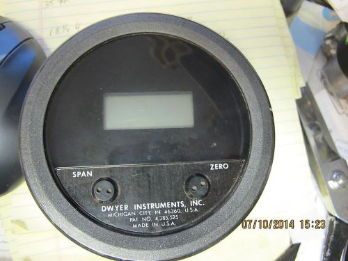 Dwyer 603a-4 lcd transmitter differential pressure gage, range 0-5.00&#034; w.c. for sale