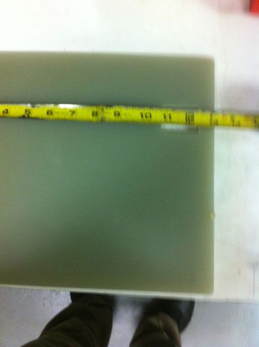 Fiberglass G10 plate 13&#034; x 10.9/16&#034; x 1/2&#034;  thick  gray rounded corner sqyare ho