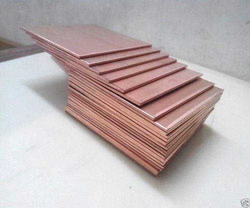 3pcs Copper Metal Sheet Cathode Plate for Hull Cell 0.3mm x 100mm x 65mm