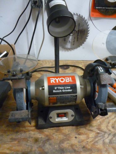 6” Ryobi Thin Line Bench Grinder, Model BGH615, 360 RPM (C104)