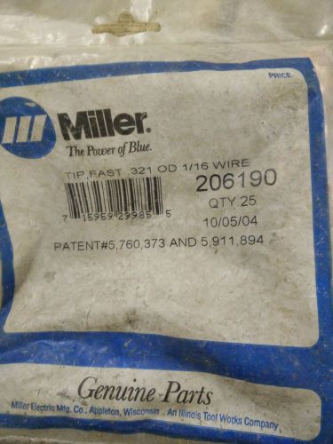 Miller Tip, 321 OD 1/16 Wire