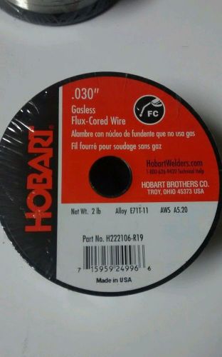 Hobart .030&#034; Gasless Flux-Cored Welding Wire 2 lb. Spool H222106-R19 1 SPOOL
