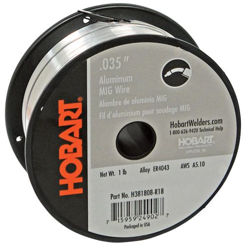 Hobart Aluminum MIG Welding Wire -1-Lb. Spool, 0.035in., Model# H381808-R18
