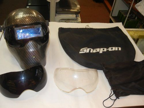 SNAP ON WELDING HELMET WITH 2 LENSES