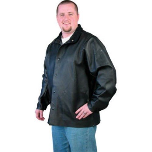Duralite premium grain pigskin weld jacket - 30&#034; blk lg for sale