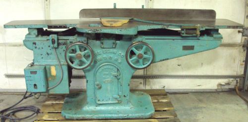 The Egan Co., Pre-1904, 12&#034; Vintage Jointer, Good Condition, 88&#034; Bed, 3PH