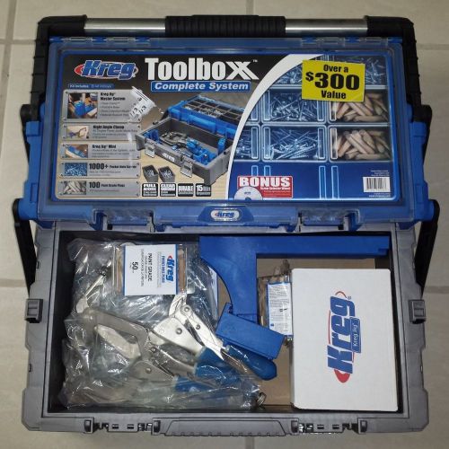 Kreg ktc5500 toolboxx complete system k4, kreg jig mini, micro pocket guide more for sale
