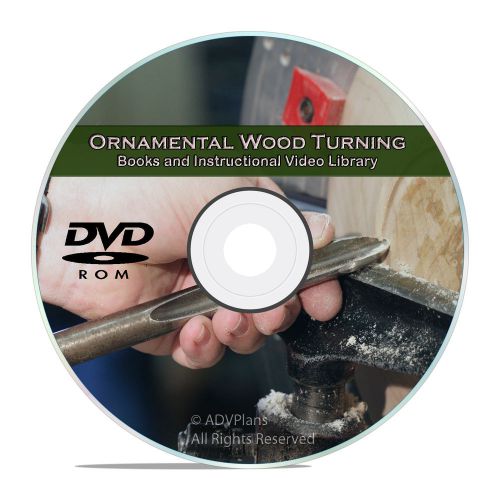 Ornamental wood turning, projects to use your home woodworking lathe cd dvd v62 for sale