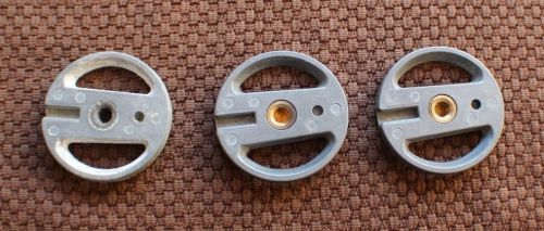 3 dental metal  mounting rings for hanau articulator. for sale